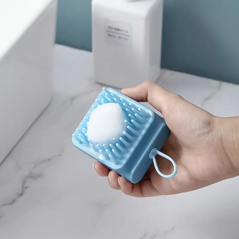 1pc Hair Scalp Massager Shampoo Brush, Wet And Dry Manual Head Scalp Massage Brush, Soft Silicone Bristles Care For The Scalp，Promote Hair Growth