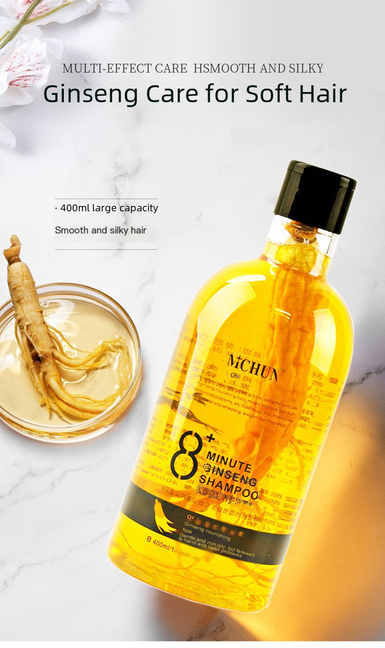 Ginseng shampoo refreshing oil control dense hair dandruff antipruritic fragrance lasting cleaning shampoo/dew 400ml