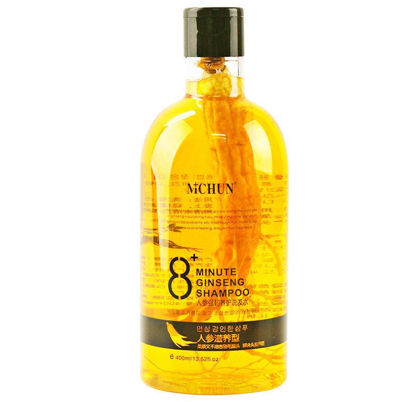 Ginseng shampoo refreshing oil control dense hair dandruff antipruritic fragrance lasting cleaning shampoo/dew 400ml