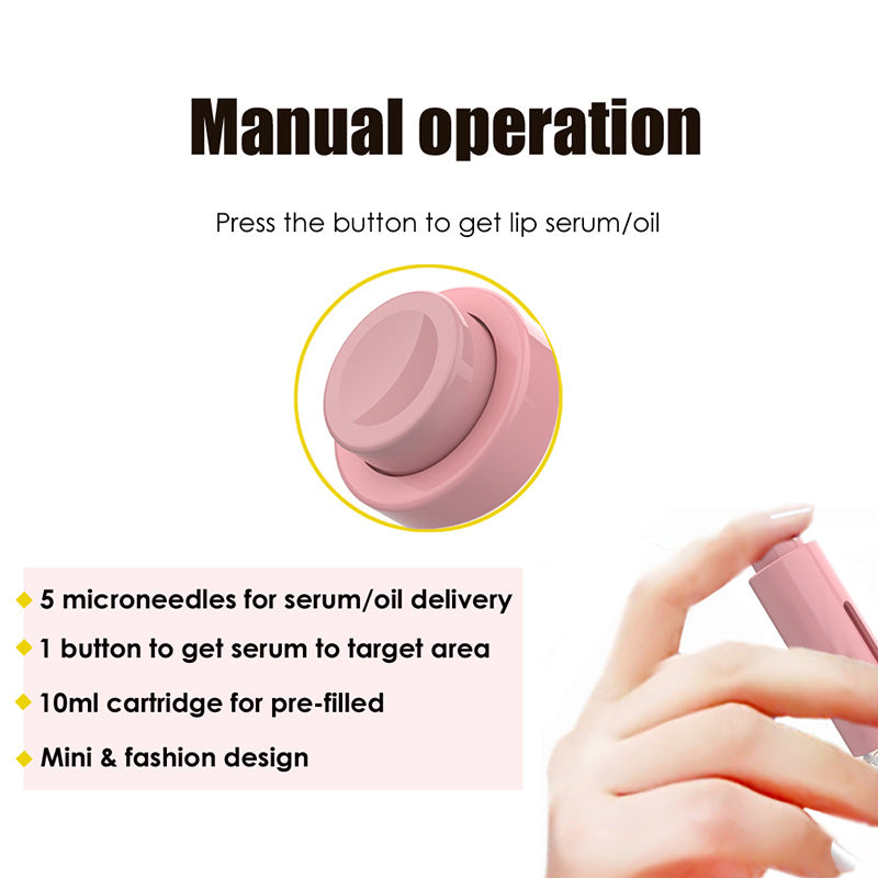 Derma Roller Titanium Needle Roller, Lip Roller, Beard Growth Roller, Beard Hair Growth Roller, Beard Treatment & Serum Applicator