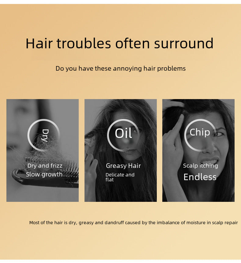 Ginseng shampoo refreshing oil control dense hair dandruff antipruritic fragrance lasting cleaning shampoo/dew 400ml