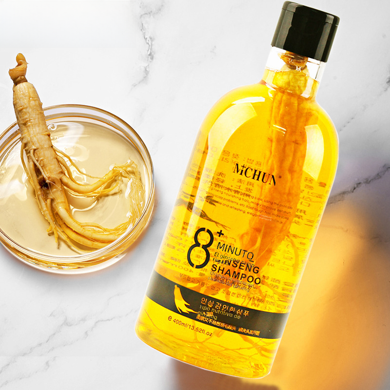 Ginseng shampoo refreshing oil control dense hair dandruff antipruritic fragrance lasting cleaning shampoo/dew 400ml